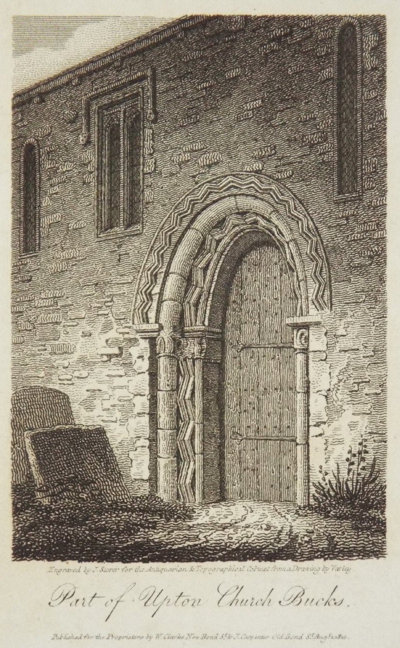 Print - Part of Upton Church Bucks. - Storer